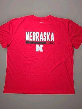 Nebraska Corhuskers Red T Shirt Mens Size 3XL Big & Tall Profile Varsity NWT 🏈